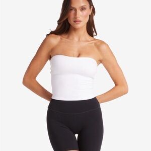 CSB longline bandeau in white